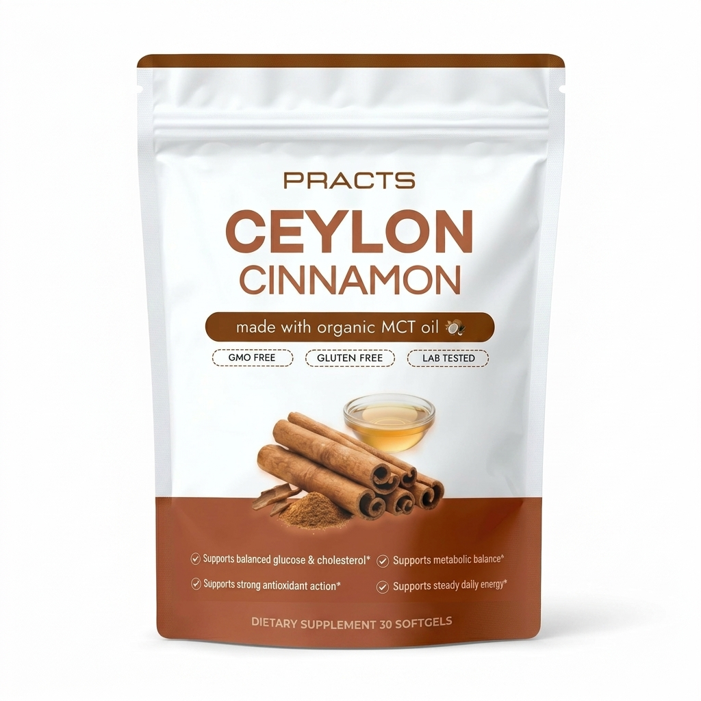 PRACTS Ceylon Cinnamon equivalent to 7,200 mg with MCT Oil UK