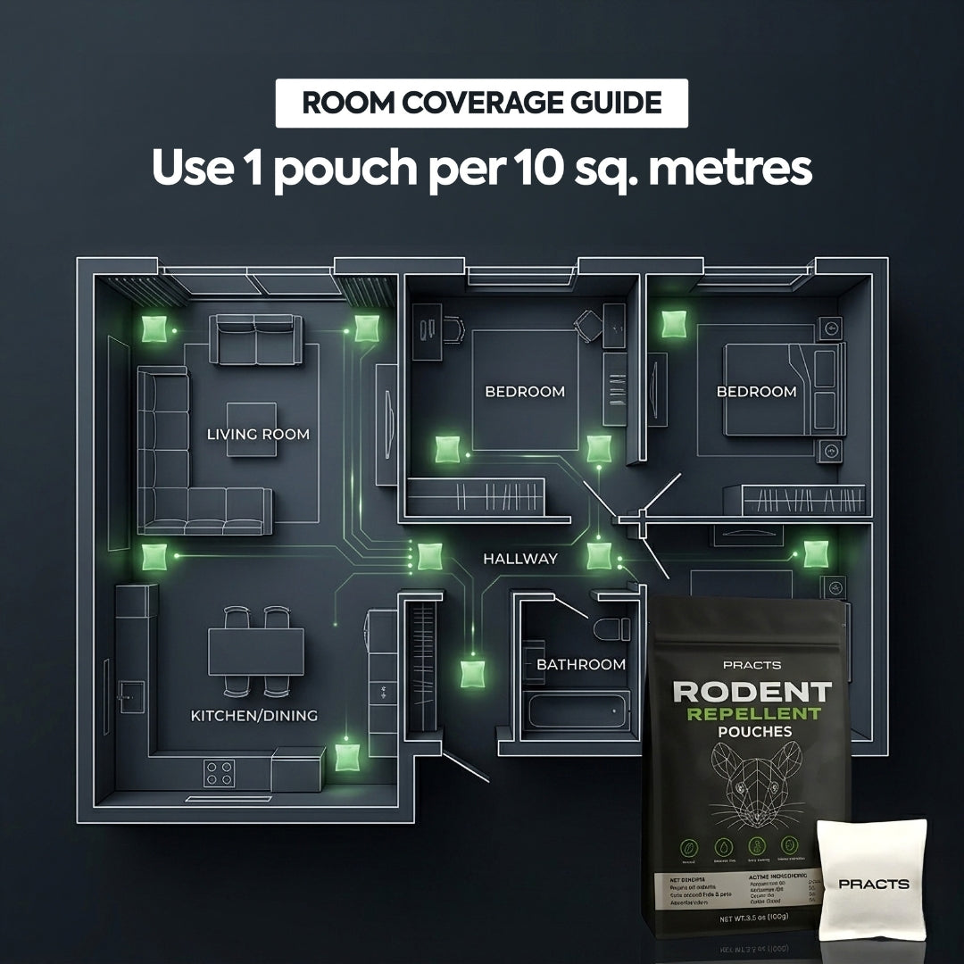 PRACTS Rodent Repellent Pouches | 20 pouches