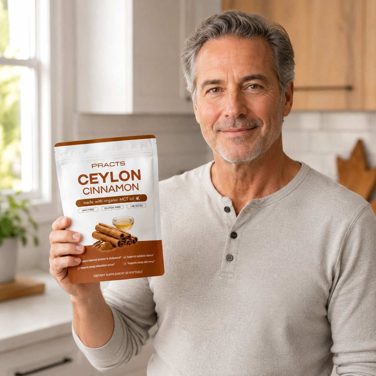 PRACTS Ceylon Cinnamon equivalent to 7,200 mg with MCT Oil