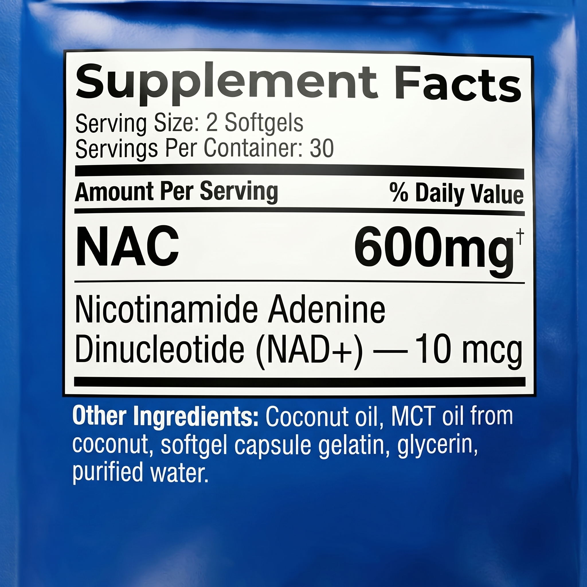 PRACTS NAC600 & NAD+ Daily Complex